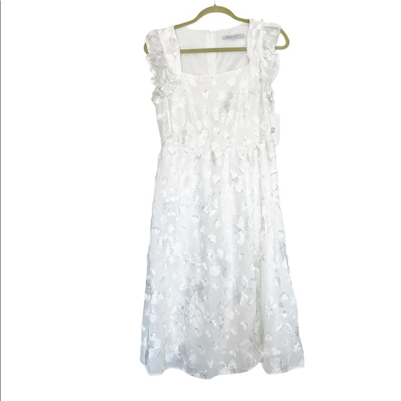 NWT Julia Jordan Romantic Floral Applique Dress - Picture 7 of 7